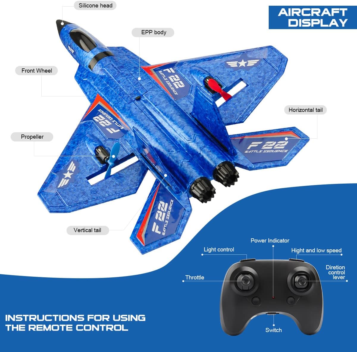Airplane with remote Controlled Flying Toy